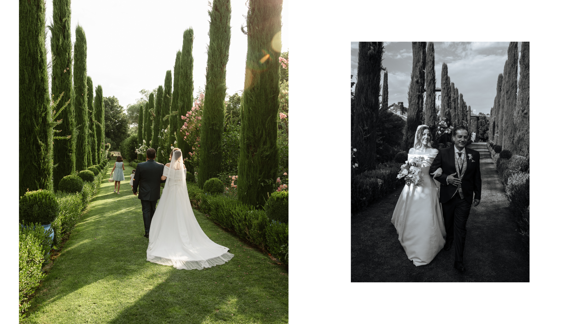 Sandra y Ángel durante la ceremonia de su boda en la Antigua Fábrica de Harinas, Torremocha del Jarama.