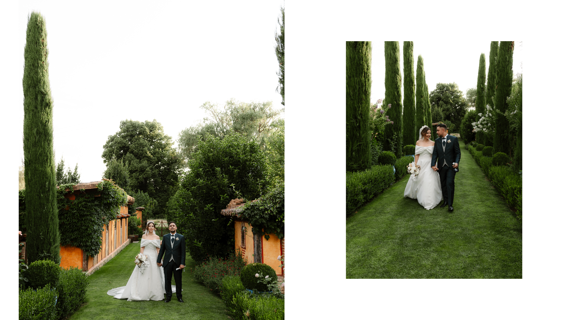 Sandra y Ángel durante la ceremonia de su boda en la Antigua Fábrica de Harinas, Torremocha del Jarama.