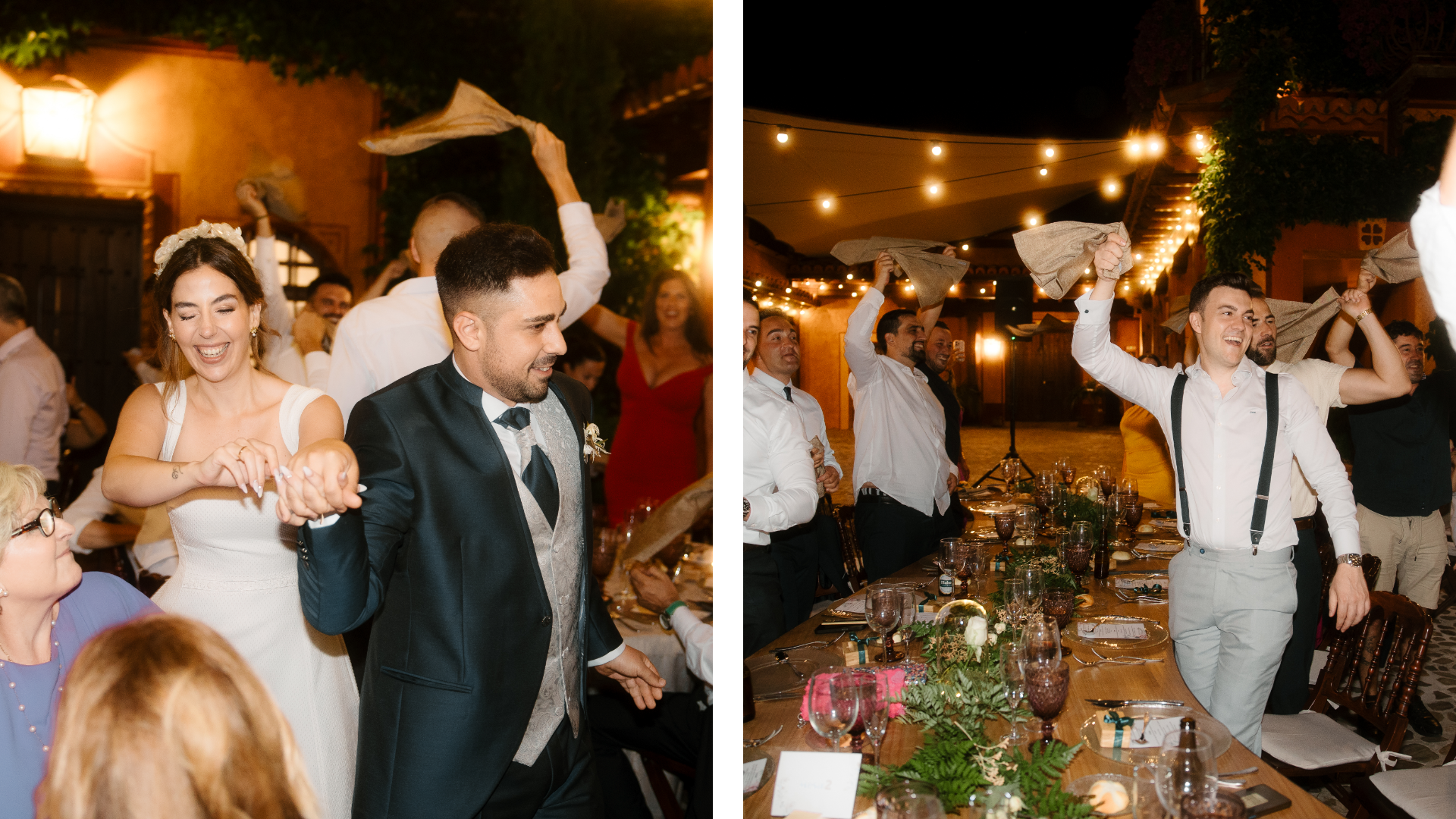 nvitados disfrutando y celebrando la boda de Sandra y Ángel en la Antigua Fábrica de Harinas, capturados por fotógrafo de bodas en Valladolid