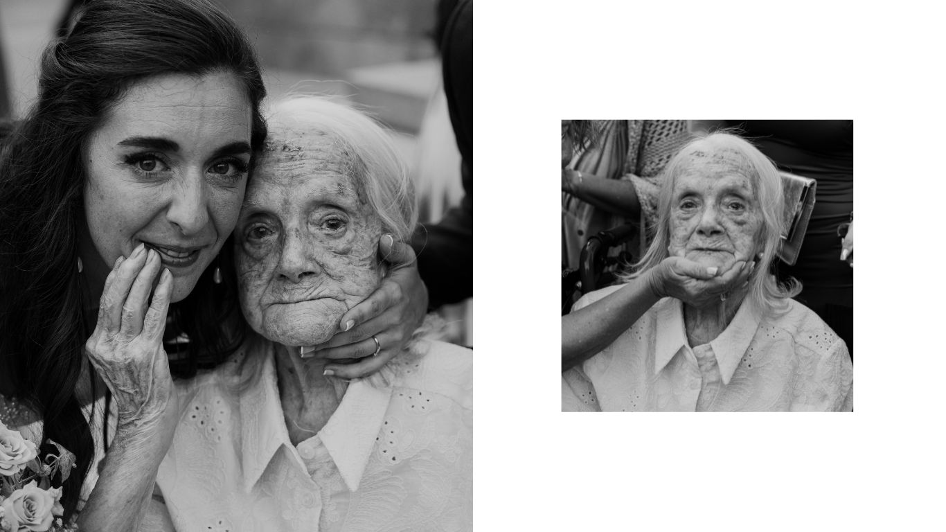 Momento emotivo durante la ceremonia religiosa de la boda de Patri y Alberto en la Parroquia de Santa María Micaela y San Enrique, Madrid.