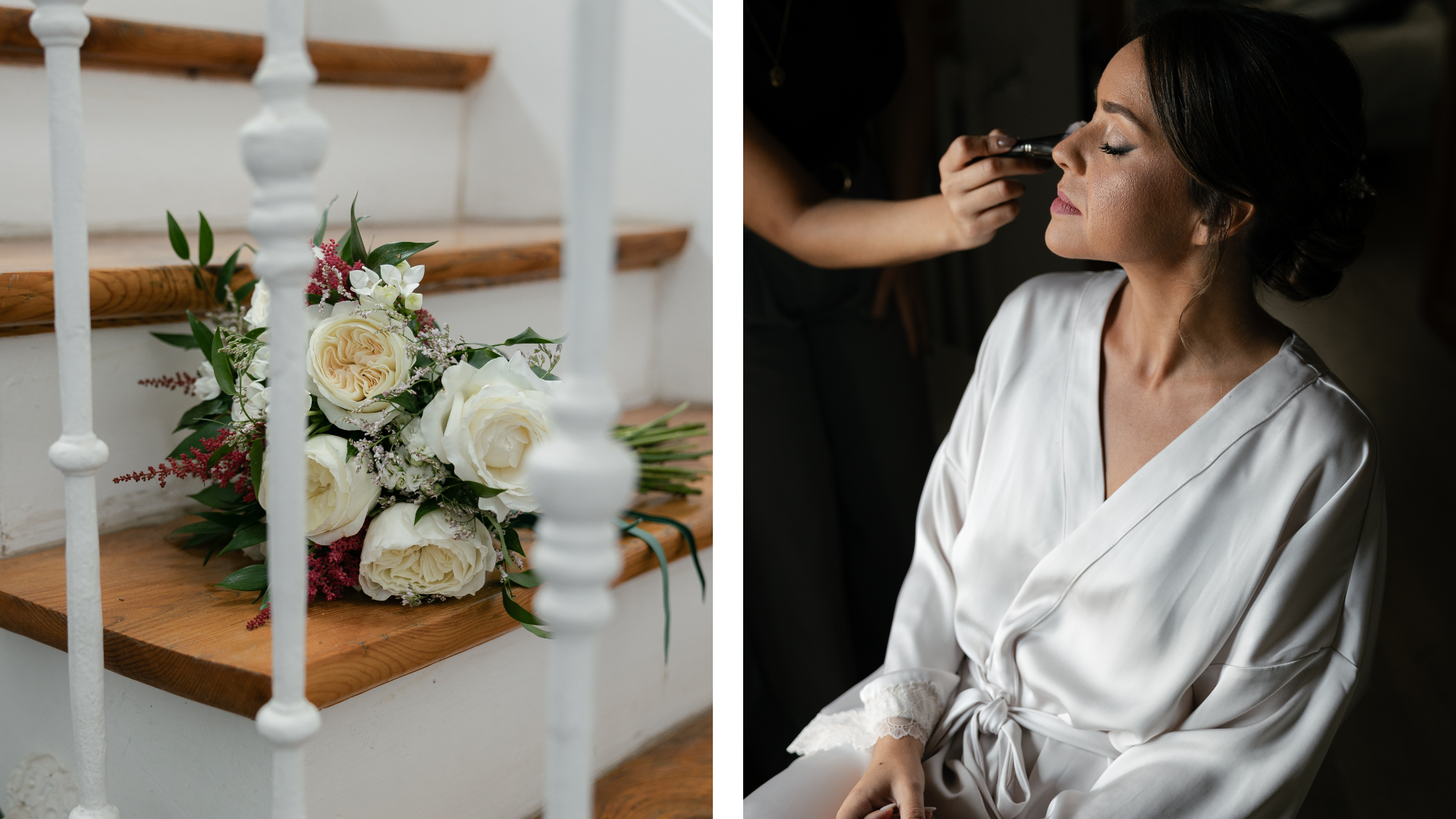 La novia ajustándose el vestido en Alcalá de Henares, capturada por fotógrafo de bodas en Valladolid