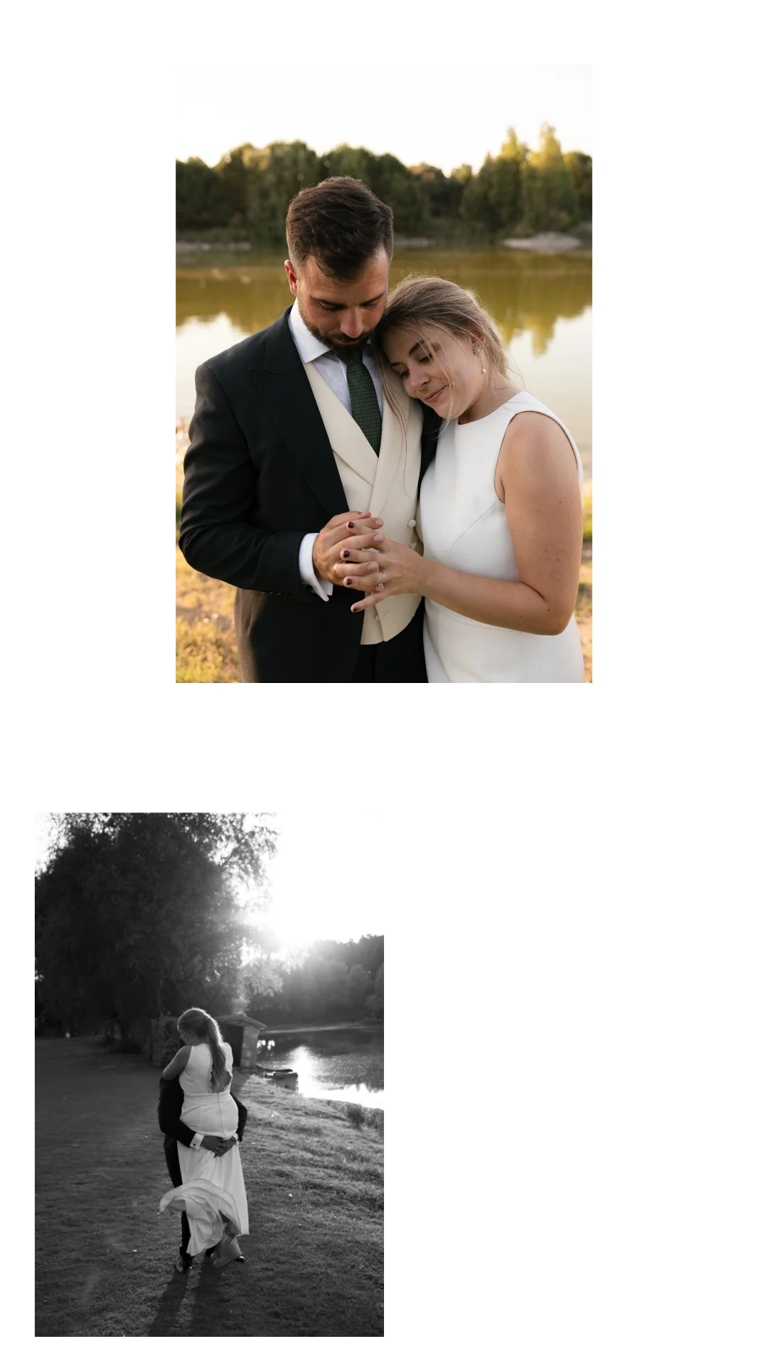 esión de pareja editorial en el Lago de Maíto — Valladolid.