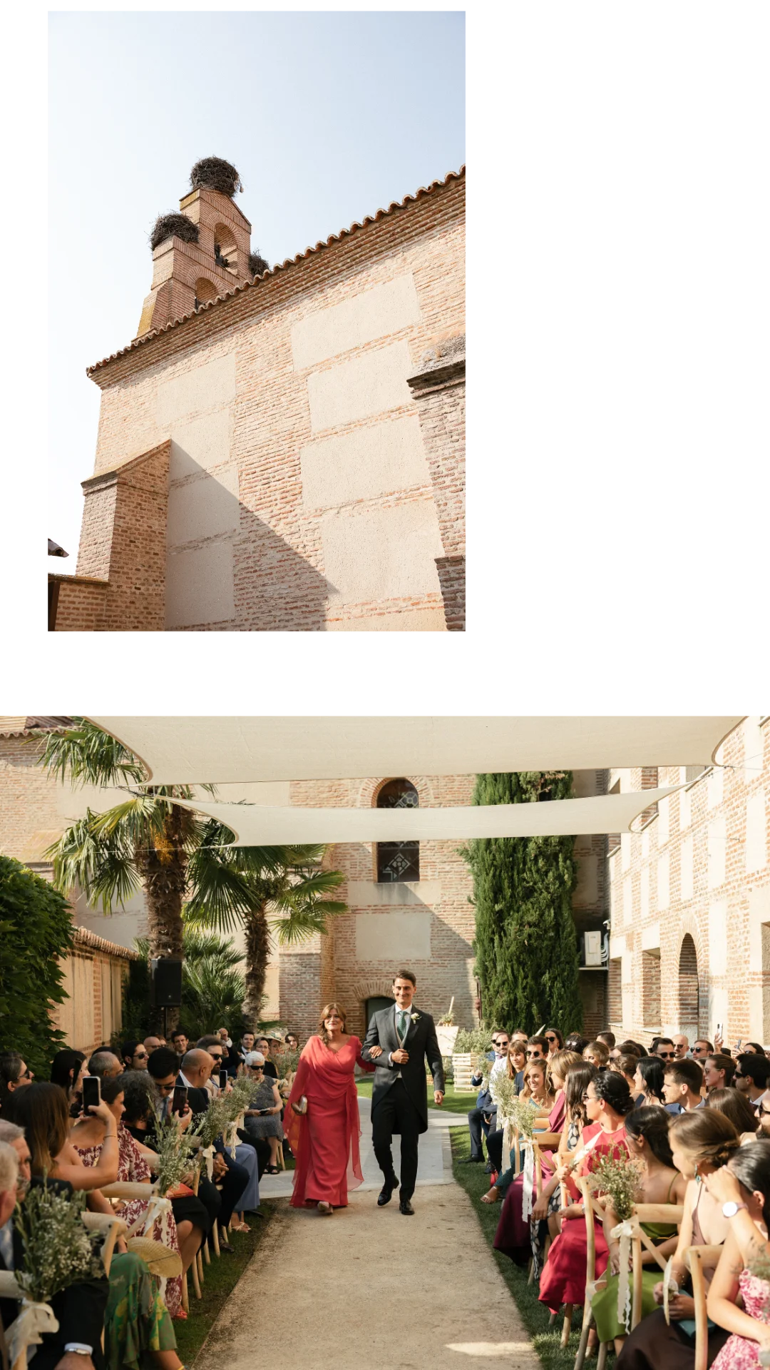 Ceremonia en el Balneario de Olmedo — boda en Valladolid.