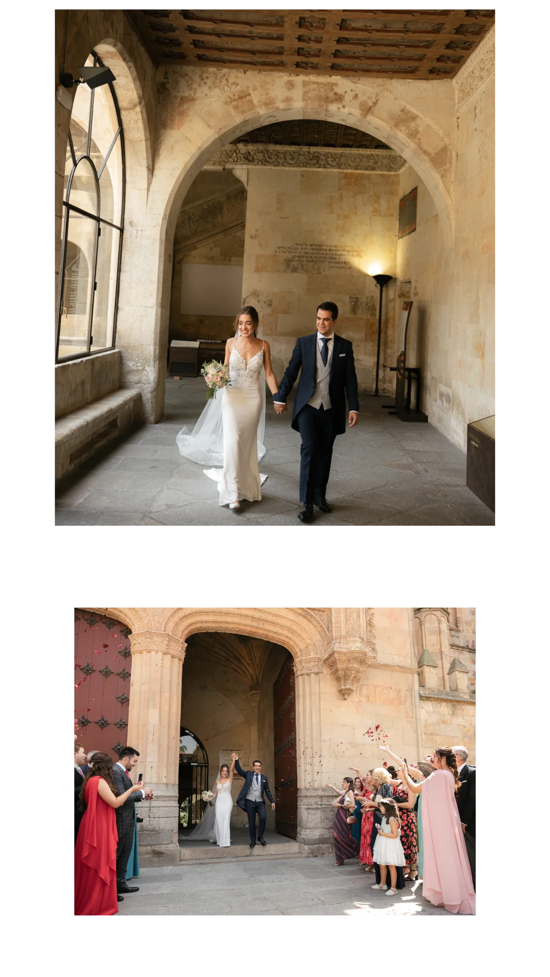 Boda en Salamanca 19 Ceremonia en la capilla de la Universidad de Salamanca — Cristina & Alex.