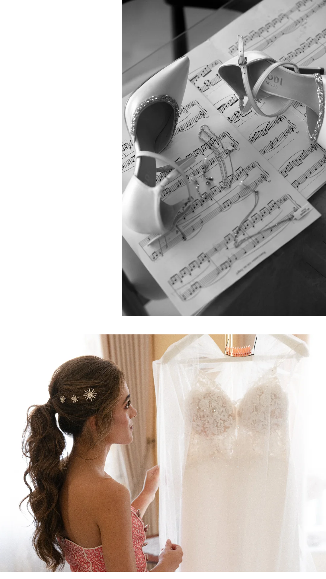 Boda en Salamanca 3 Novia vistiéndose en los preparativos — boda en Salamanca.