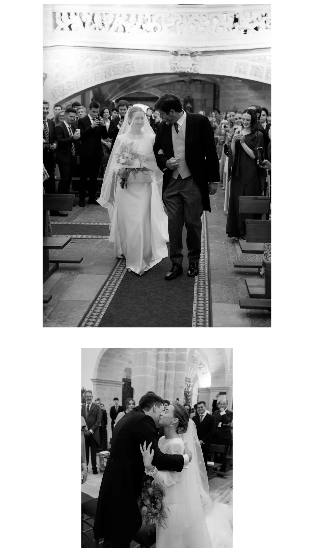 Ceremonia religiosa en Santander — boda católica.