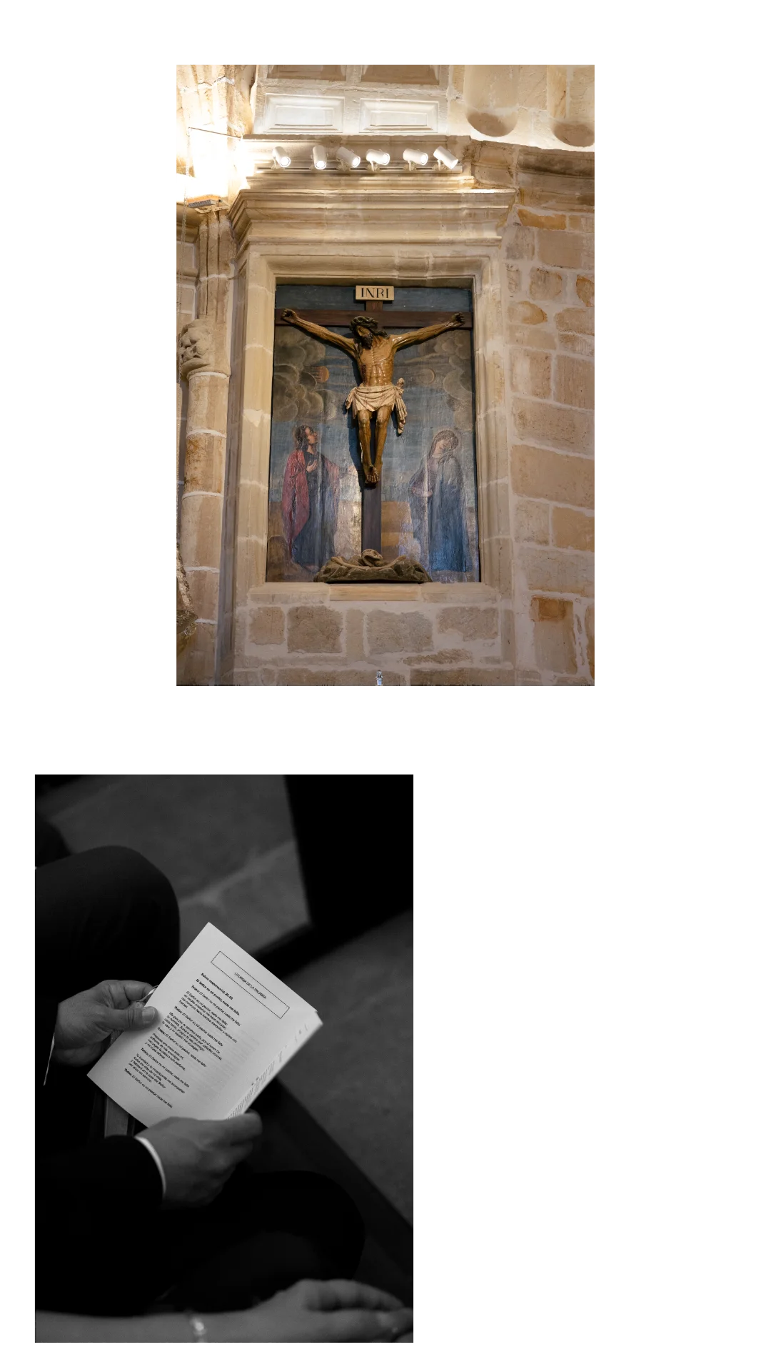 Ceremonia religiosa en Santander — boda católica.