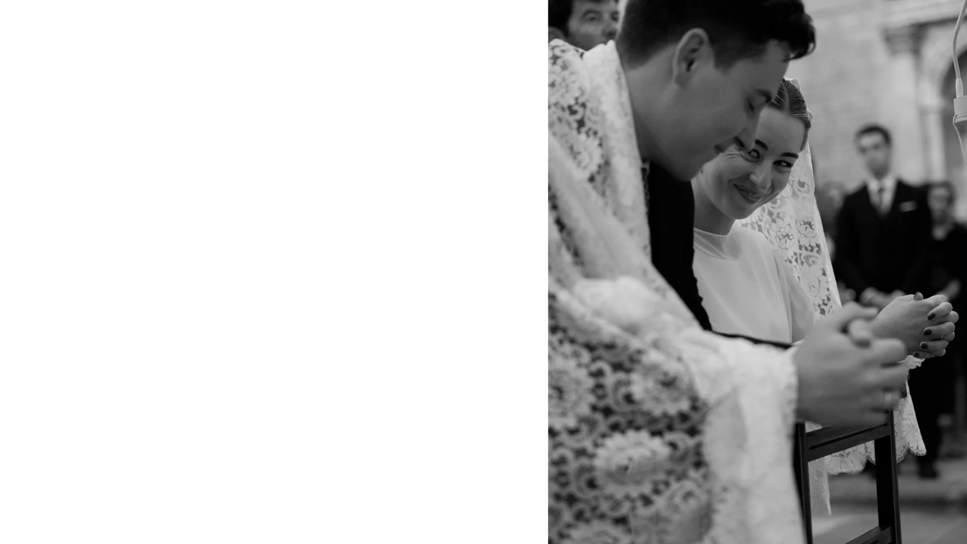 Ceremonia religiosa en Santander — boda católica.