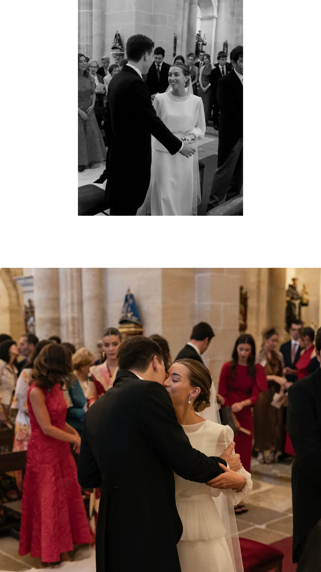 Ceremonia religiosa en Santander — boda católica.