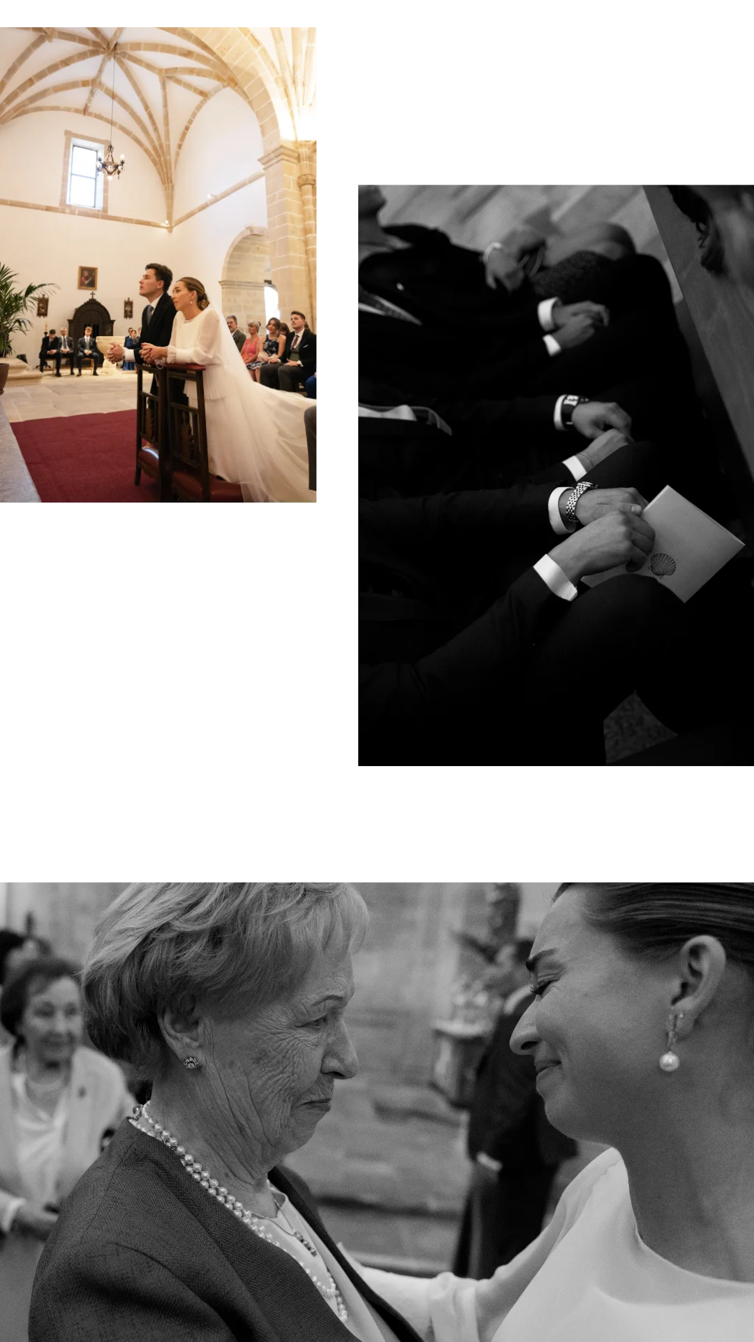 Ceremonia religiosa en Santander — boda católica.