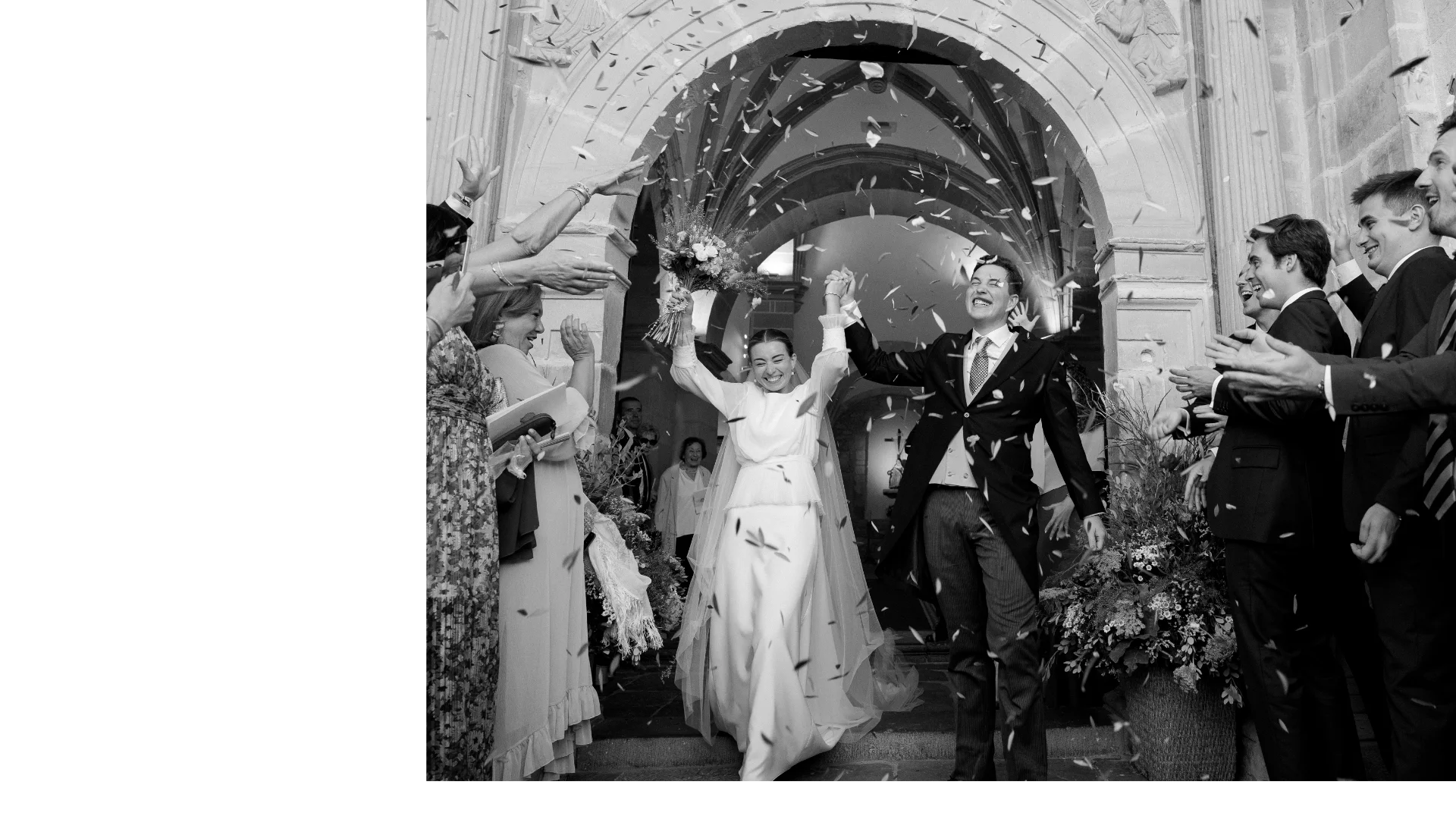 Ceremonia religiosa en Santander — boda católica.