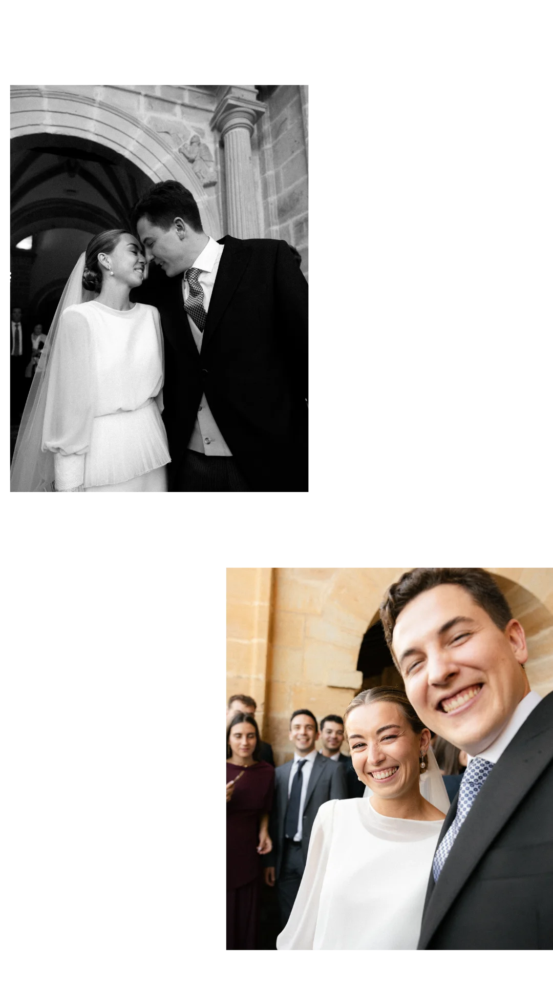 Ceremonia religiosa en Santander — boda católica.