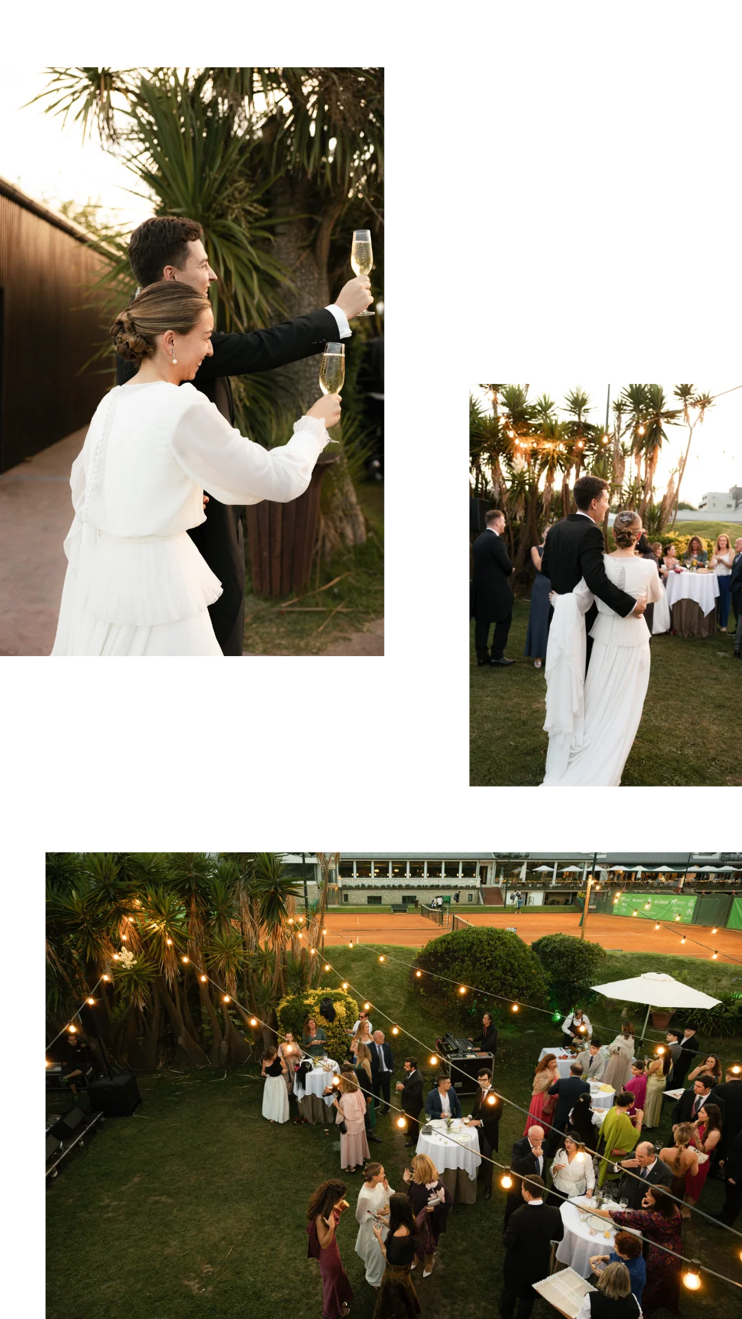 Cóctel y banquete en Club de Tenis de Santander — boda en Santander.