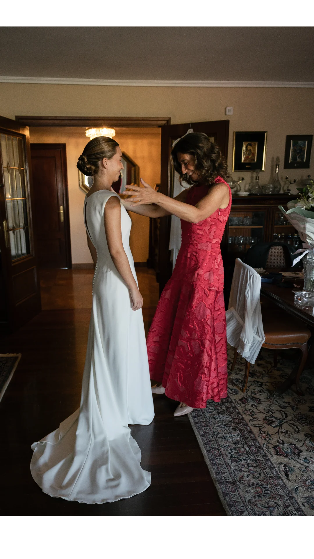 Preparativos de la novia — boda en Santander.