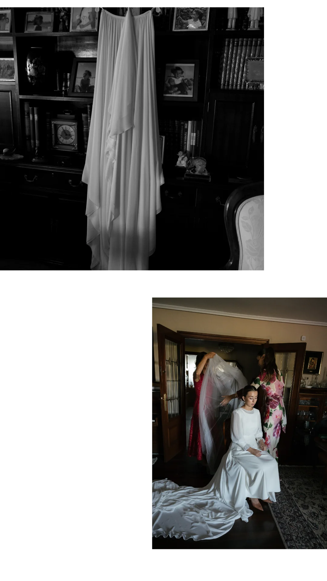 Preparativos de la novia — boda en Santander.